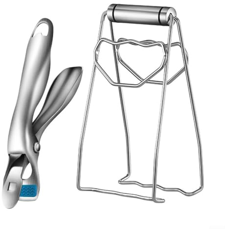 Set mit 2 hitzebeständigen Kochplattengriffen mit rutschfestem Design für die Verwendung mit Mikrowellen, Öfen, Grills, um heiße Gerichte sicher anzuheben und zu transportieren