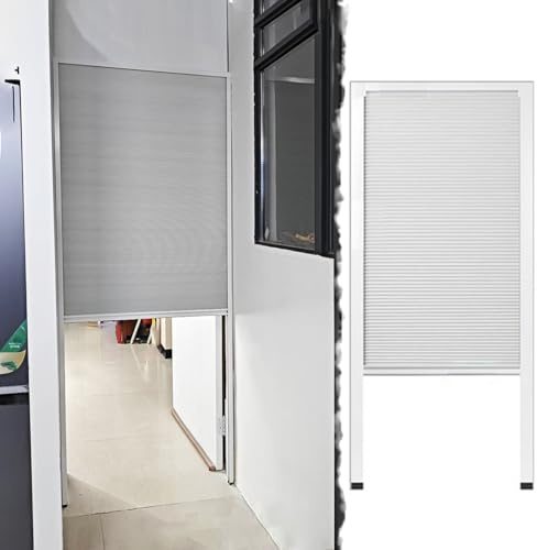 Puerta Corredera Plegable Puertas de Acordeón para Espacios Pequeños Y Grandes, Sin Necesidad de Taladrar, Separador de Ambientes Abatible/Puerta Plegable de Nido de Abeja(W60xH60cm/23.6x23.6)