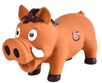 FARM-LAND Latex Schwein Hundespielzeug S für Hunde mit Hupe