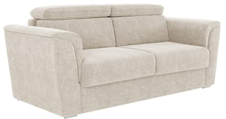 Vente-unique - Schlafsofa 3 Rizora - Polyester - beige