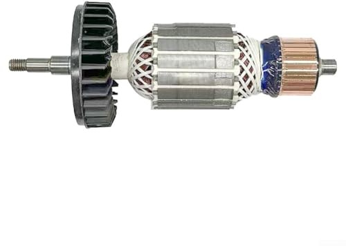 Comgooldool Winkelschleifer-Rotor für GA7020 GA9020 230 mm Schleifmaschinen, Metallanker, Ersatzteil, silberfarben, 201 x 79 mm, Reparaturzubehör für Elektrowerkzeuge und schwere Schneidaufgaben