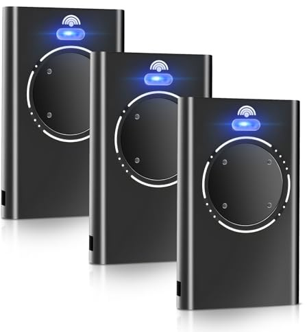 4 Canaux Telecommande Portail pour F@@C XT2 868 Modèle, 868MHz Remplacement Telecommande Porte de Garage pour Motorisation de Portail et Porte de Garage, Noir (3PCS)