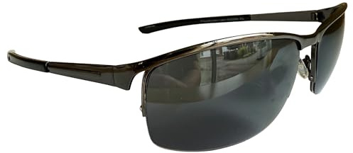 Gil SSC MATRIX SONNENBRILLE Braun dunkel verspiegelt SPORTBRILLE MOTORRADBRILLE SPORT BRILLE (Braun Dunkel)