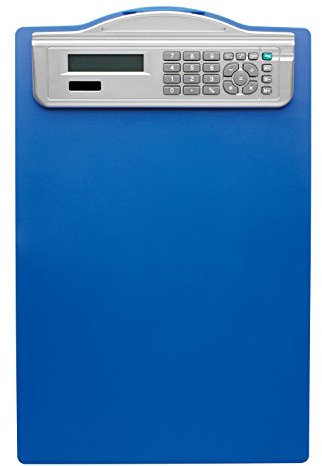 ALCO-Albert 5518-15 Klemmbrett mit Solarrechner, DIN A4, Maßeinteilung, blau