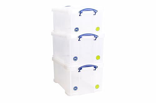 Really Useful Box 3 x 48 Liter - 60 x 40 x 31,5cm - transparent