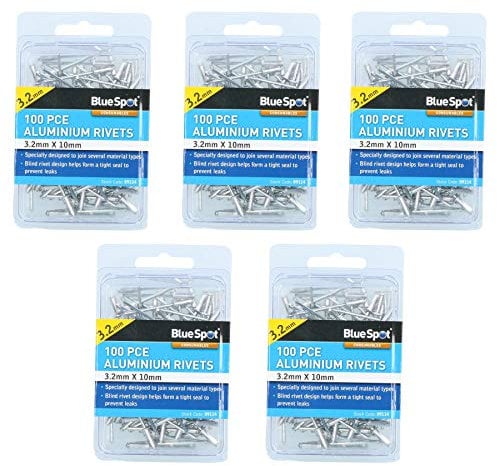 500 Metric Aluminium Blind Pop Pot Rivets Set Fastener Fastening 3.2mm x 10mm
