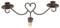Fine Dining Cast Iron Heart Bottle Stopper Summer Wedding Anniversary Candle Holder Gift with Antique Brown Finish
