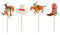 Fenteer 72 Stücke Cupcake Topper Deko, Mini Kuchen Dekoration Cupcake Toppers und Wrappers Verpackung für Kinder Baby Party Geburtstag Party Kuchen Dekoration Supplies