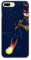 ERT GROUP Original Marvel Captain Marvel TPU Case for iPhone 7 PLUS, iPhone 8 PLUS, Liquid Silicone Cover, Flexible and Slim, Protective for Screen, Shockproof and Anti-Scratch Phone Case Navy blue