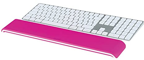 Leitz Ergo WOW Adjustable Keyboard Wrist Rest, Two Height Settings, Pink/White, 65230023