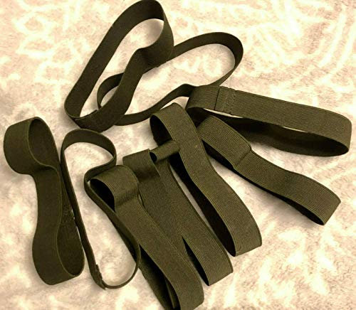 10x Hosengummi Beingummi Bundeswehr Neu Hosenband BW Krempelgummi Gummi für Hosen, Hosenbein Fahrradgummi Hosenbeingummi Gummiband Hosenklammer Fahrrad Gummibänder Fahrradklammer