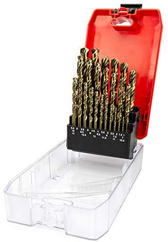 NORTOOLS Drill Bit Sets 25 PCS M35 Cobalt 5% DIN338 Hss-G Metal Drill Set for Stainless Steel Alloy Steel 1.0-10mm x 0.5mm