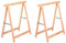 Acan - Pack 2 Caballetes de Madera Plegables para carpintería, Bricolaje, Montar tableros, Cortar Madera, 75 x 73,5 cm