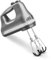 KitchenAid Batteur à main 6 vitesses avec batteurs Flex Edge – KHM6118, contour argenté