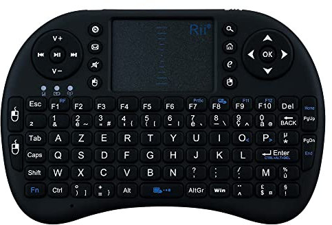 Mini Clavier Bluetooth pour ZTE Axon 30 Smartphone sans Fil AZERTY Rechargeable (Noir)