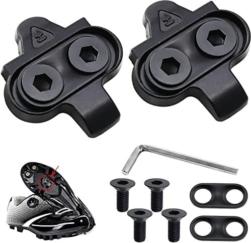 ZDNT Bike Cleats Pedal Spd Pedal Mountain Bike Cleats Bike Cleats Compatible with Cleats Bicycle Cleat Set Mountain Bike Parts for Men & Women Bike Shoes - Bicycle Cleat Set for SPD Pedals
