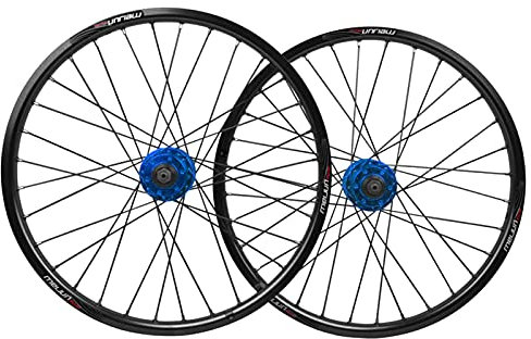 Generic BMX 406 Laufradsatz 20 Zoll Faltbare Fahrradfelge 32 Löcher Schnellspanner Scheibenbremsnabe Für 7/8/9/10-Gang-Kassettenschwungrad 1710 g (Color : B