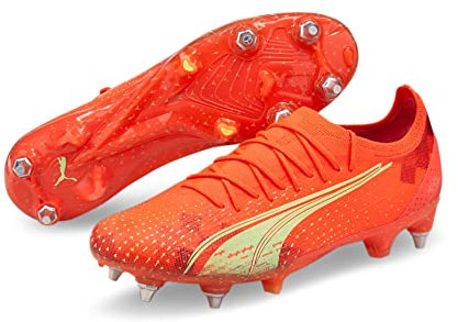 PUMA Unisex Ultra Ultimate Mxsg fußballschuhe, Koralle (Fiery Coral), 44.5 EU