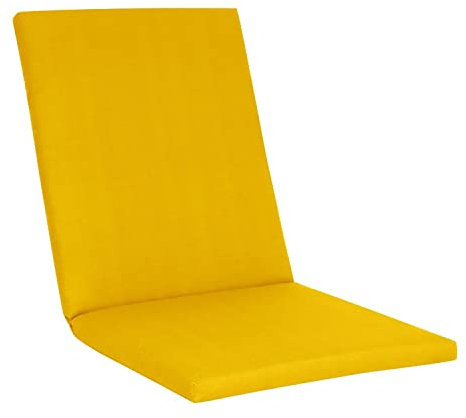 KETTtex EXKLUSIV Auflage Mittellehner Gelb I Gartenstuhl Polster 109x50x4cm I KTH2 Sitzauflage weich & robust I atmungsaktive Stuhlauflage I UV-beständiges Sitzkissen I Dessin 8586