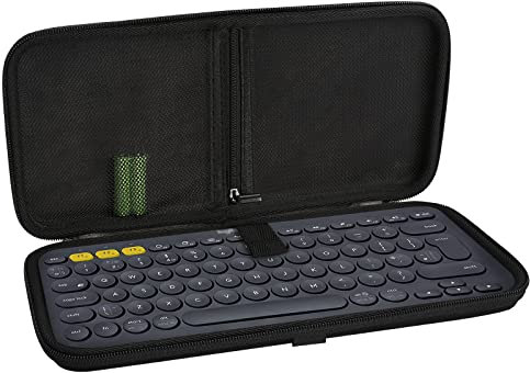 Linkidea Custodia rigida da viaggio per tastiera, compatibile con Logitech K380, Logitech Pebble Keys 2 K380s