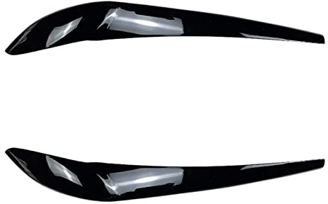 FREAZE Auto Glänzend Schwarz Scheinwerfer Augenbrauen Augenlider Abdeckung Wimpern Scheinwerfer Lampe Aufkleber for X3 F25 X4 F26 2014-2017