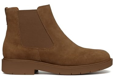 Geox D Spherica Ec1 C, Stivale alla Caviglia Donna, Fango, 35 EU