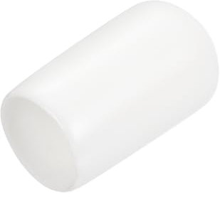 QUARKZMAN 15Pcs Embouts en Caoutchouc de 8mm (5/16) de Diamètre Intérieur, Couvercle d'Extrémité Rond en Vinyle, Protecteurs de Filetage de Vis Blancs