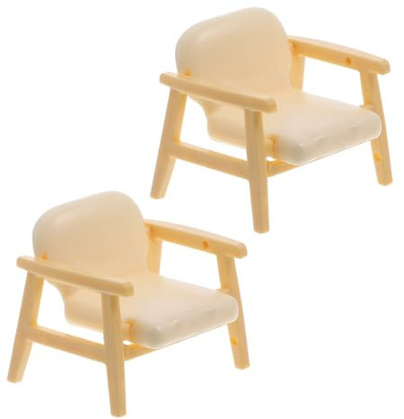 CIYODO Miniatur-Sofa-Sessel Aus Plastik Puppenhaus Dekorativer Mini-möbel Winziger Mini-Sessel Mit Textur Bezauberndes Puppenhaus Zubehör Mini-möbel Für Puppenhaus-szenen