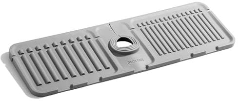 ZIJANG Alfombrilla Grifo Fregadero Plegable Alfombrilla Fregadero Cocina, Alfombrilla Fregadero, Tapete Drenaje Silicona, Drenaje Pendiente Pronunciada, Antisalpicaduras, para Fregaderos Cocina, Baño