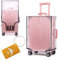 TOKSEO PVC Kofferhülle Kofferschutzhülle Blau Transparent, Koffer Schutzhülle Reise, Wasserdicht Gepäckabdeckung Koffer Abdeckungen Luggage Cover mit 1 Gepäckanhänger Wiederverwendbar (24 Zoll)
