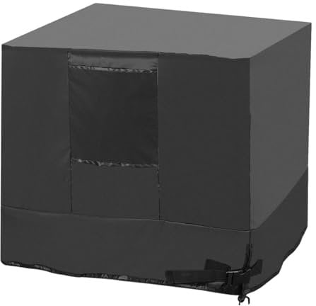 PATIKIL Central Air Conditioner Covers, 38x38x40 Outside Units Cover Air Conditioner Cover Waterproof AC Cover for Outdoor Winter Protection, Black