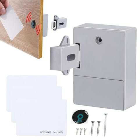 Serratura di sicurezza per porta, elettronica, serratura magnetica per cassetti, senza trapano, serratura di sicurezza intelligente per porte e cassetti