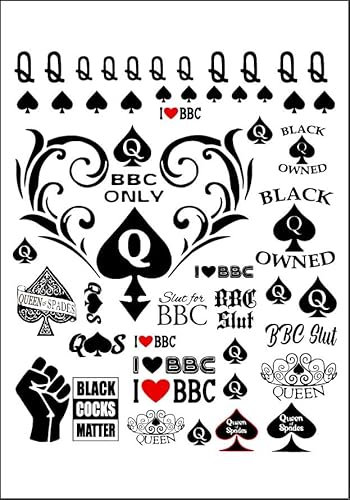 Kit Faux Tatouages Temporaires Ephémères Sexy Adultes Coquin HotWife Libertin Tattoo Homme Femme Tatoo Sexe Hot Charme et Séduction