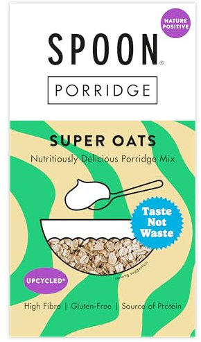 Spoon Cereals Super Oats Porridge - High Fibre, Gluten Free, Source of Protein, Upcycled porridge mix, 5 x 500g