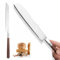 1 Pcs 304 Stainless Steel Bread Cutting Knife, Multifunction Serrated Pastry Knife, Sharp Bread Knives, Ergonomic Wooden Handle, Suitable for cutting bread, pastries, cakes, fruits, vegetables.
