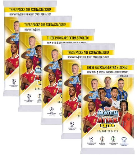 Generisch Match Attax Champions League 2024/25 EXTRA - Trading Cards - 5 Booster