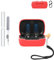 Silicone Protective Case for Skullcandy DIME 3 Earbuds - Durable and Eco-Friendly Bluetooth Earphone Cover with Precise Holes - Shock-proof,WaterProof, Comfortable Touch,Red
