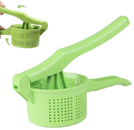 Vegetable Press Strainer - Multi-purpose Manual Door Holder Tool, Quick Juicer for Leafy Greens, Chopped Vegetables, Grated | Compact Liquid Extractor p