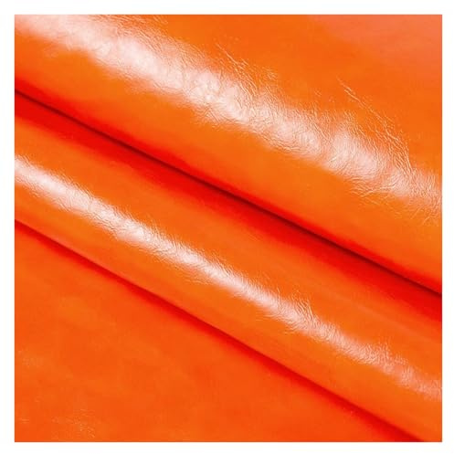 LXZSMH Stoffkleber, Selbstklebender Lederstoff zur Reparatur, selbstklebendes Ledercouch-Reparaturset, for Sofas, Möbel, Autositze(Orange)