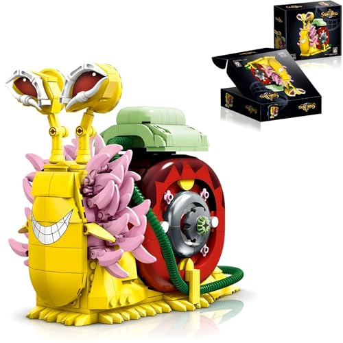 Ideas Tiere Bausteine Set, Anime Schnecken Klemmbausteine Spielzeug Modell, Den Den Mushi Schnecken Insekten Bausteine Heimdeko, Geschenk für Anime Fans und Erwachsene, 738+ Teile