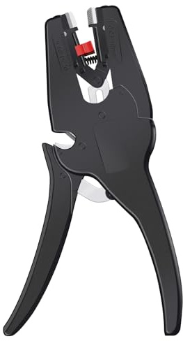 Multifunktionale Abisolierzange (0,08–10 mm²), elektrische Crimpzange und Abisolierzange, selbstjustierendes Werkzeug für elektrische Reparaturen, Flachspitzen Wire Stripper