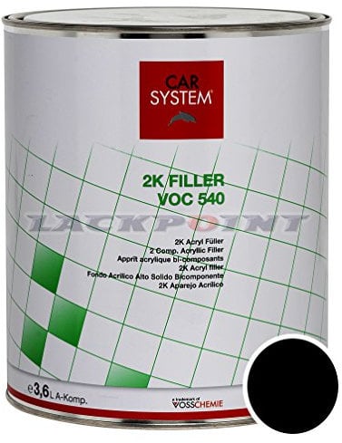 CAR SYSTEM 2K Füller VOC 540 schwarz 3,6 Liter 144.353