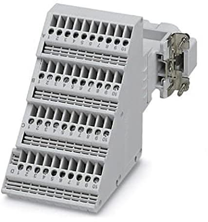 PHOENIX CONTACT HC-D 40-A-UT-PER-M Klemmenadapter, Stifteinsatz, D40 Serie, 40-Polig, Schraubanschluss