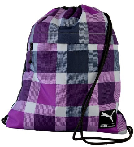Puma hombres de la Fundación gimnasio bolsa H16 (App.) X L13 (App.) gris dawn-sparkle grape-check