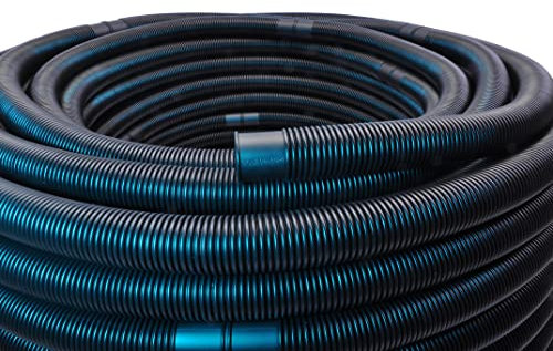 Pool-Profi24.de Poolschlauch ⌀32 mm Schwimmbadschlauch mit Muffen, Pumpenschlauch für Schwimmbecken, Saugschlauch, Solarschlauch (schwarz, 1,5m, 32mm)