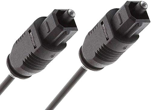 auvisio Optical Kabel: Optisches Audio-Kabel Toslink Stecker-Stecker 1m (Lichtleiterkabel, Optical Audio Kabel, Lichtwellenleiter)