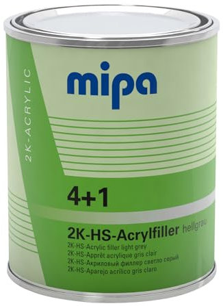 MIPA 4+1 Acrylfiller HS WEIß Füller Dickschichtfüller Autolack 3 Liter