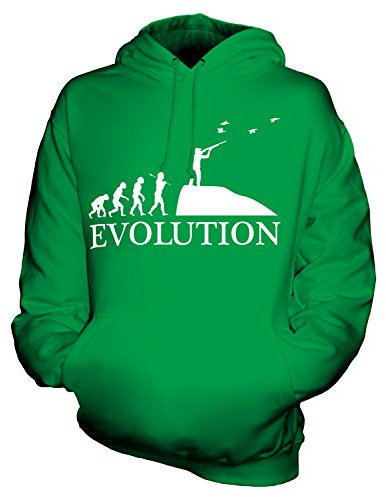 Candymix Safari Évolution Unisexe Sweat Pull à Capuche Homme Femme, Taille 2X-Large, Couleur Vert