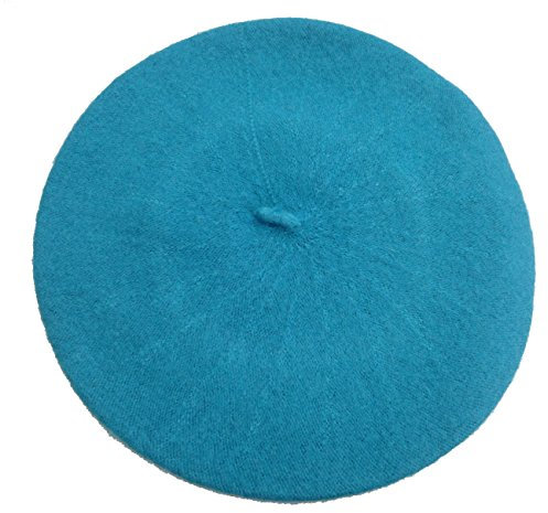 LadyMYP©Baskenmütze, Baske, Filzbaske, Alpenmütze, Franzosenmütze, Schafwolle (Petrol blau)