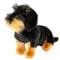 Teddys Rothenburg Kuscheltier Rauhaardackel sitzend schwarz/braun 28 cm Plüschdackel Uni-Toys